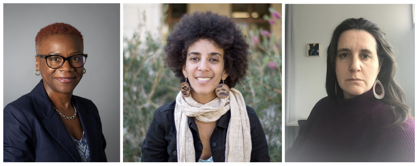 Cormekki Whitley, Ph.D., Timnit Gerbru, Ph.D., and Elizabeth Eagen